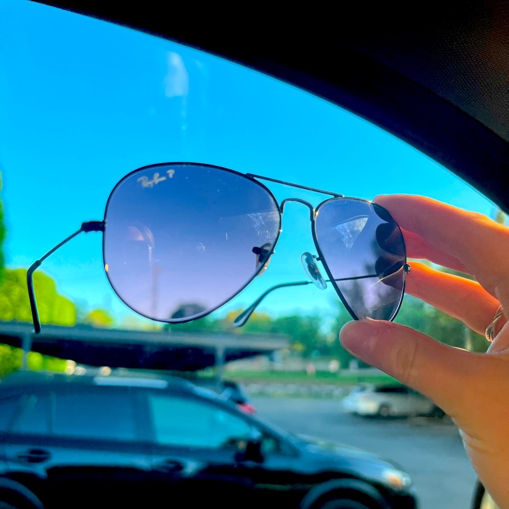 RayBan Polarized Gradient Aviators
